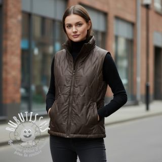 Tissu matelassé Triangle taupe