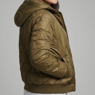 Tissu matelassé Triangle olive