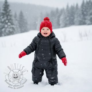 Tissu matelassé Classic black