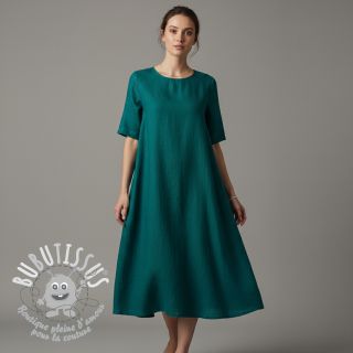 Lin lavé 170 g petrol