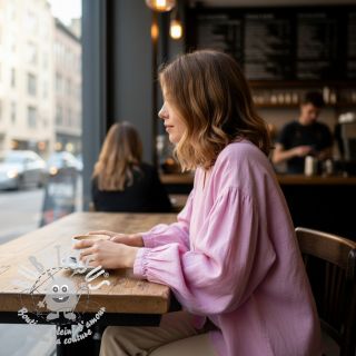 Lin lavé 170 g baby pink