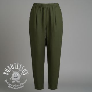 Lin lavé 170 g army green