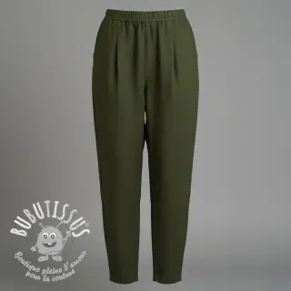 Lin lavé 170 g army green