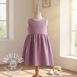 Lin lavé orchid pink