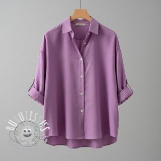 Lin lavé orchid pink