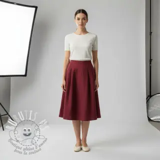Lin lavé 170 g bordeaux
