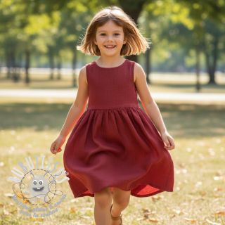 Lin lavé 170 g wine red