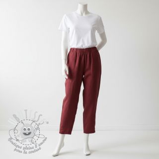 Lin lavé 170 g wine red