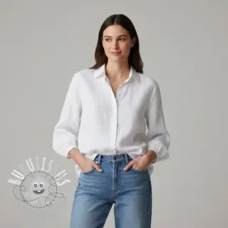 Lin lavé 170 g white