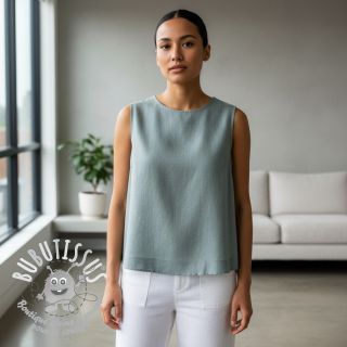 Lin lavé ocean green