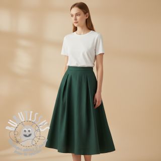 Lin lavé shady green