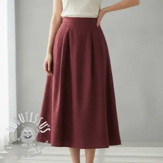 Lin lavé bordeaux