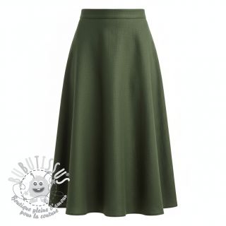 Lin lavé forest green