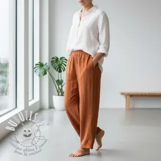 Lin lavé rust
