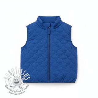 Tissu double gaze/mousseline QUILT NOE cobalt