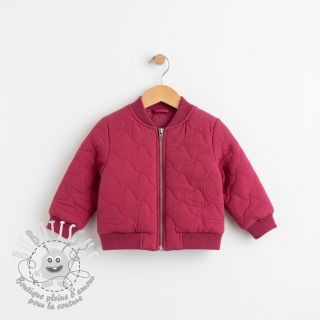 Tissu double gaze/mousseline QUILT NOE magenta