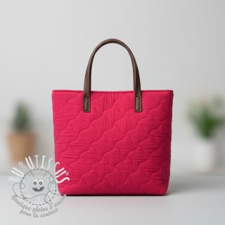 Tissu double gaze/mousseline QUILT NOE magenta