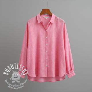 Tissu double gaze/mousseline Vintage pink