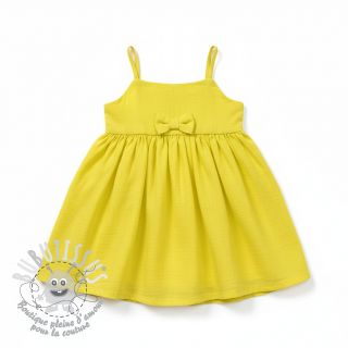 Tissu double gaze/mousseline Vintage neon yellow