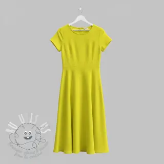 Tissu double gaze/mousseline Vintage neon yellow