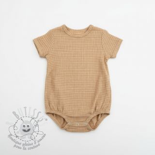 Tissu double gaze/mousseline Vintage camel