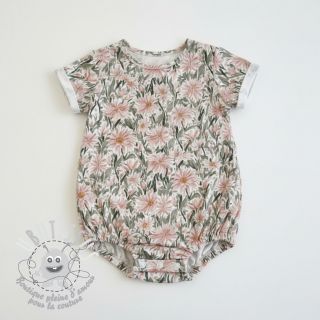 Tissu double gaze/mousseline Bunches of flowers digital print