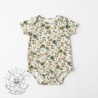 Tissu double gaze/mousseline Safari buddys design B digital print