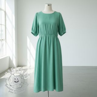 Tissu double gaze/mousseline peppermint ORGANIC