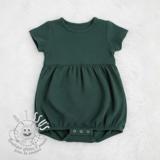 Tissu double gaze/mousseline old green ORGANIC