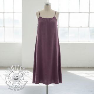 Tissu double gaze/mousseline lilac ORGANIC