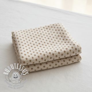 Tissu double gaze/mousseline Bohemian SIMPLY NATURAL digital print ORGANIC