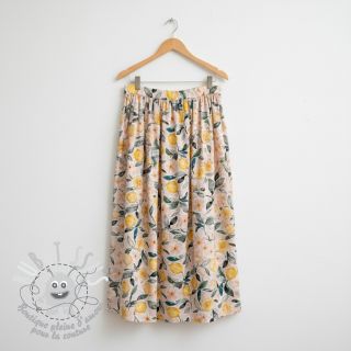 Tissu double gaze/mousseline Fresh lemons digital print