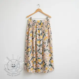 Tissu double gaze/mousseline Fresh lemons digital print