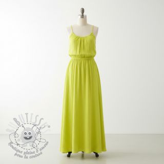 Tissu double gaze/mousseline NEON YELLOW ORGANIC