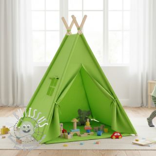 Tissu double gaze/mousseline NEON LIME ORGANIC