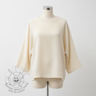 Tissu double gaze/mousseline SIMPLY NATURAL