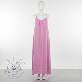 Tissu double gaze/mousseline light pink ORGANIC