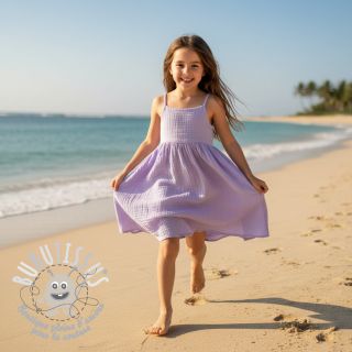 Tissu double gaze/mousseline bright violet