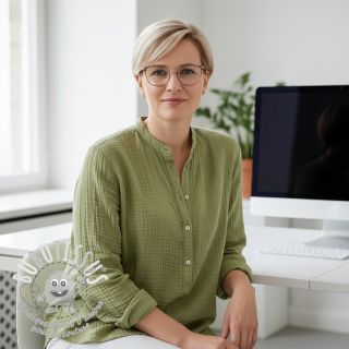 Tissu double gaze/mousseline old lime