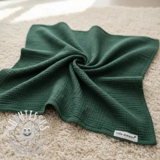 Tissu double gaze/mousseline old green