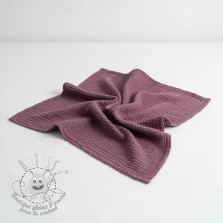 Tissu double gaze/mousseline purple