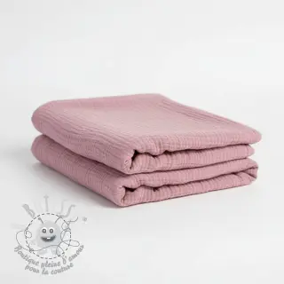 Tissu double gaze/mousseline lilac
