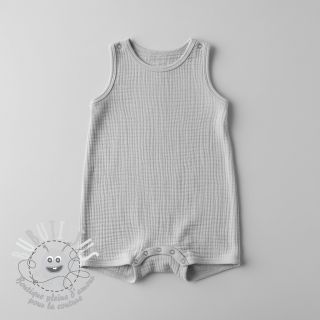 Tissu double gaze/mousseline light grey ORGANIC