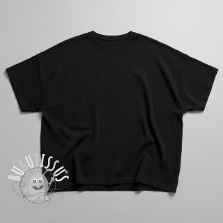 Tissu double gaze/mousseline black