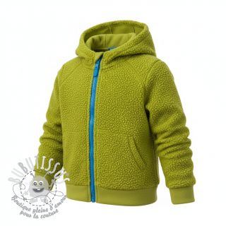 Fleece TEDDY DOUBLE SIDED old lime