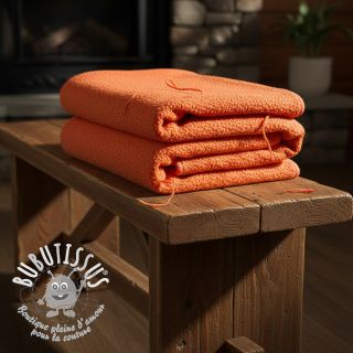 Fleece TEDDY DOUBLE SIDED tangerine