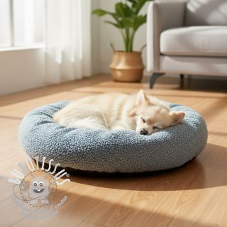 Fleece TEDDY DOUBLE SIDED pale turquoise