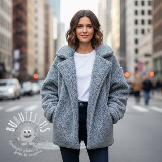 Fleece TEDDY DOUBLE SIDED pale turquoise