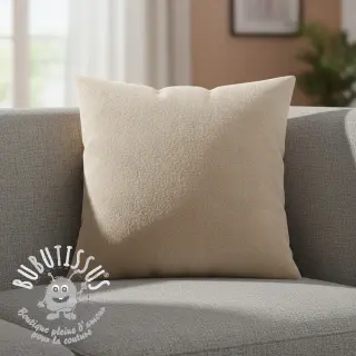 Micro-molleton beige