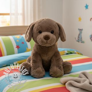 Fleece Paw prints brown